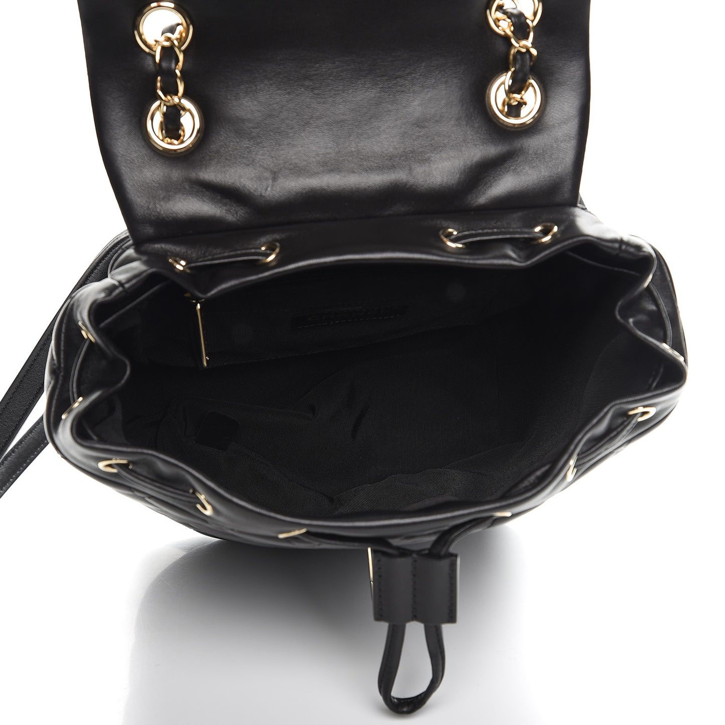 Lambskin Quilted Small Urban Spirit Backpack Black