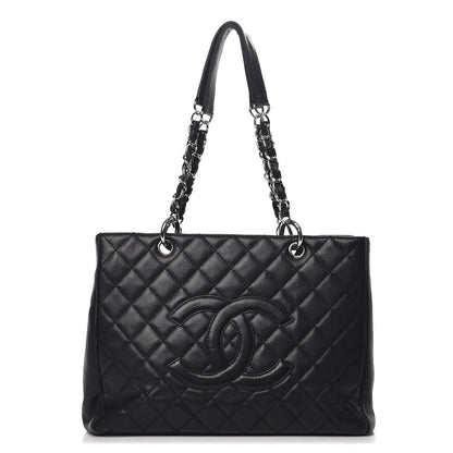 Chanel Caviar Quilted Grand Shopping Tote GST Black 1 of 14