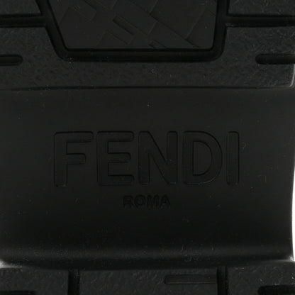 Fendi Vitello Abrasivato Fendigraphy 50mm Biker Boots 36 White 7 of 11