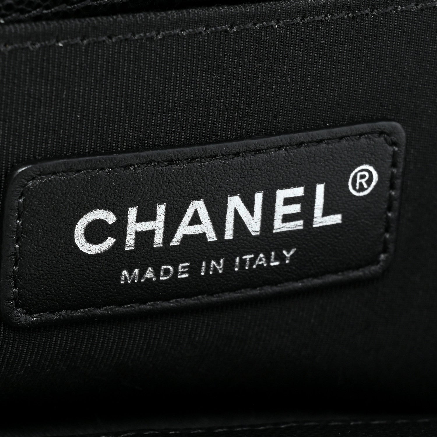 Chanel Caviar Chevron Quilted Medium Boy Flap Black 6 of 10