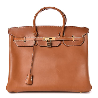 Hermes Natural Barenia Birkin 40 Fauve 1 of 31