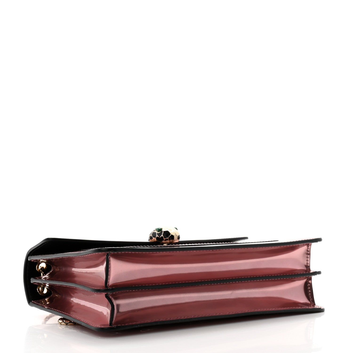 Bulgari Metallic Calfskin Serpenti Forever Crossbody Bag Rose Quartz 5 of 14