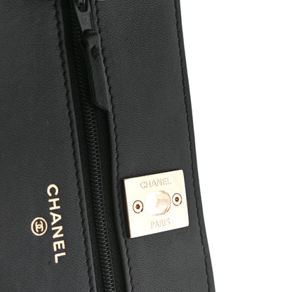 Chanel Lambskin Quilted Trendy CC Wallet On Chain WOC Black 7 of 13