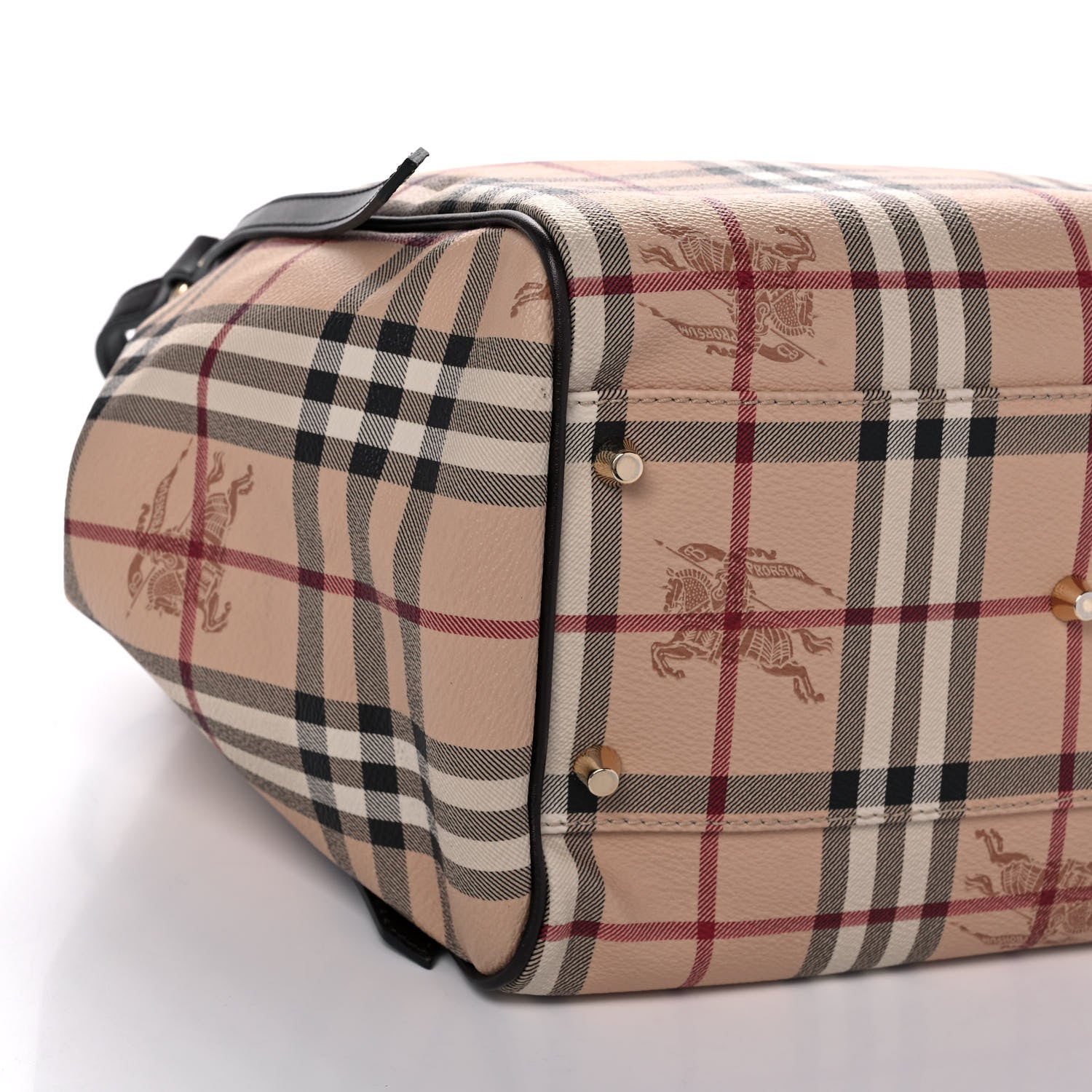 Burberry Haymarket Check Small Canterbury Tote Chocolate 7 of 10