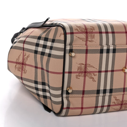 Burberry Haymarket Check Small Canterbury Tote Chocolate 7 of 10