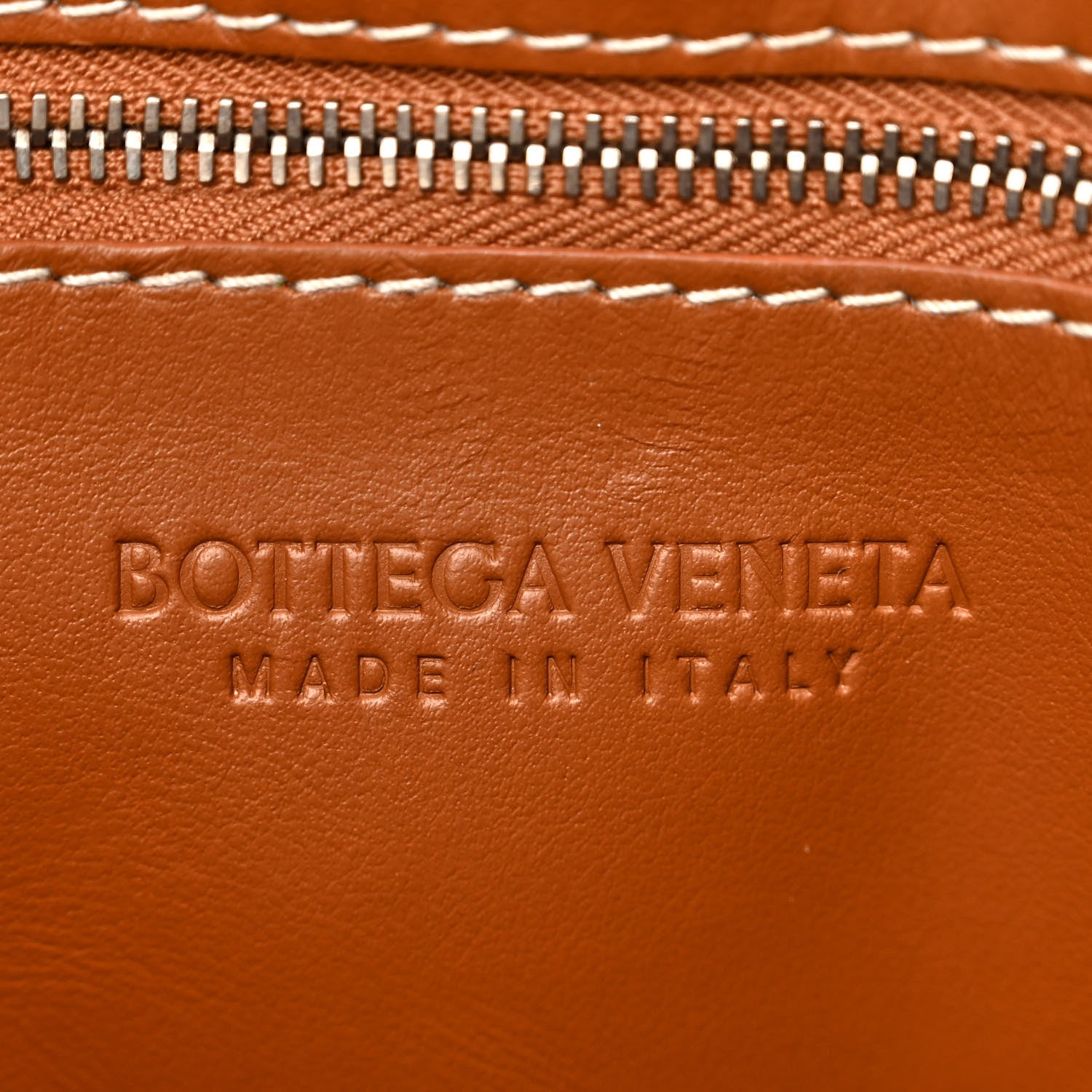 Bottega Veneta Lambskin Maxi Intrecciato Edge Stitch Cassette Crossbody Bag Wood 6 of 12