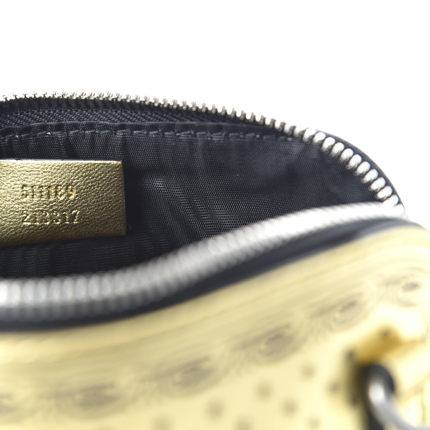 Gucci X SEGA Calfskin GUCCY Stars Mini Dome Shoulder Bag Gold 9 of 10
