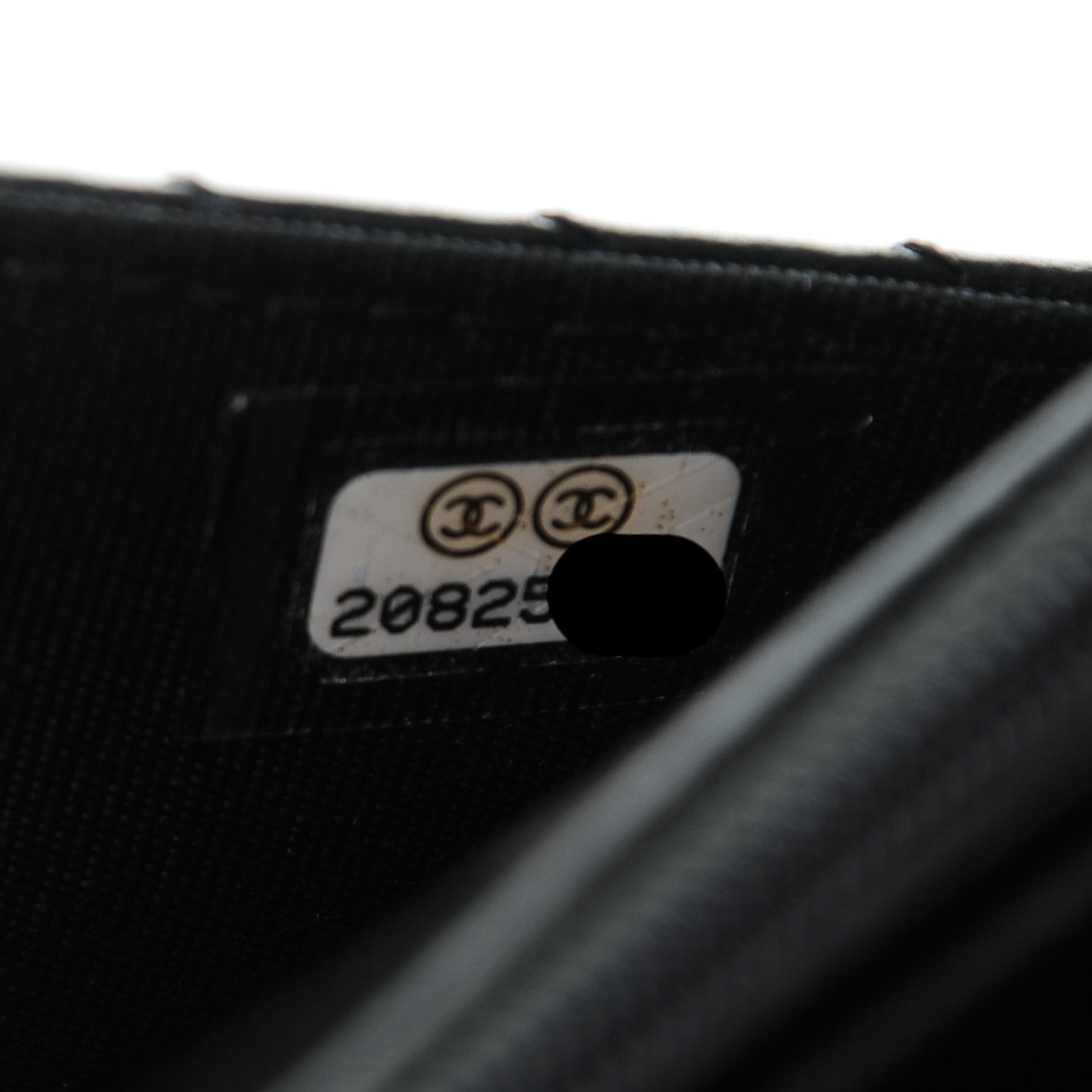 Chanel Lambskin Chevron Wallet On Chain WOC Black 8 of 10