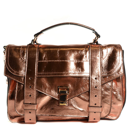 Proenza Schouler Metallic Lambskin PS1 Medium Satchel Copper 1 of 13