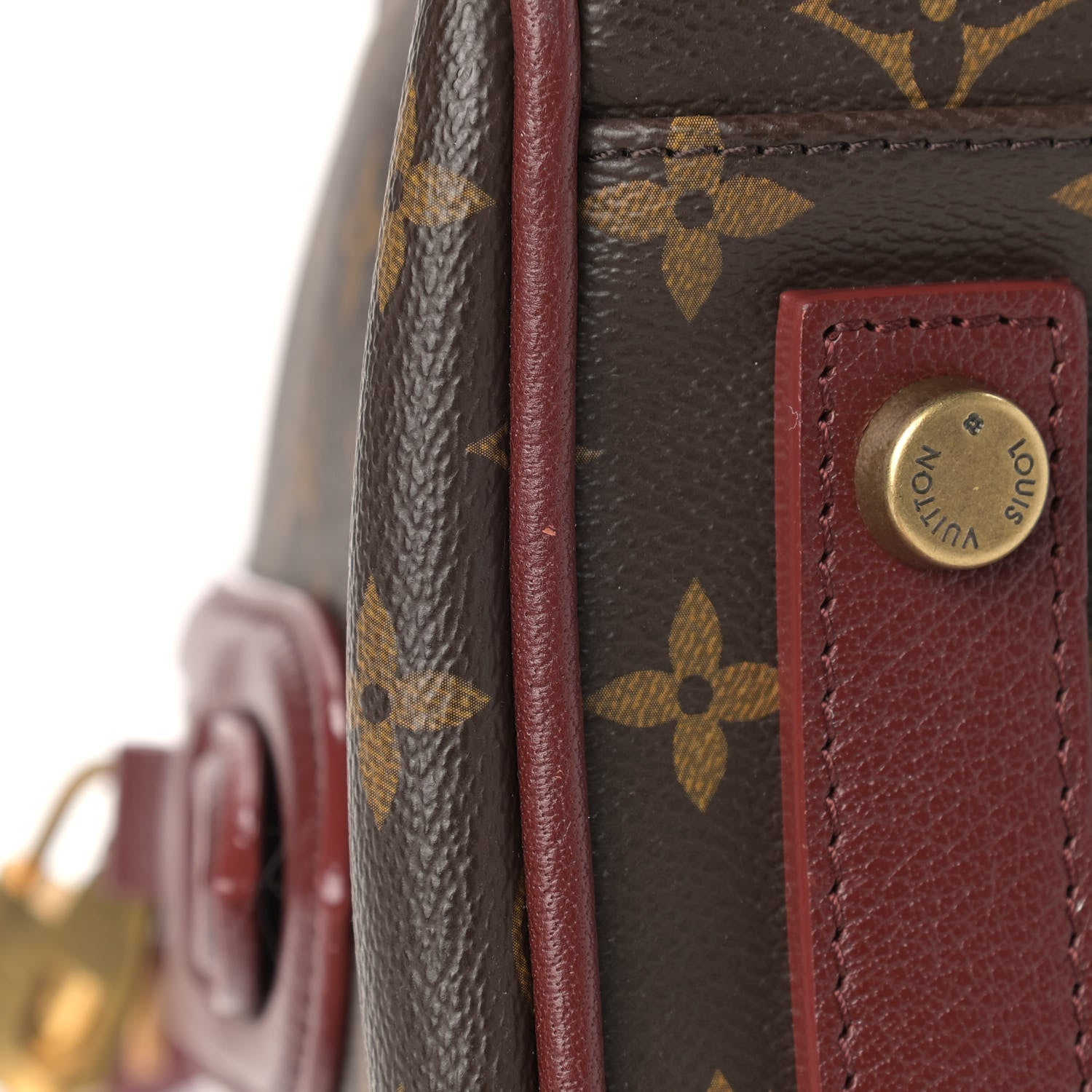Louis Vuitton Monogram Golden Arrow Speedy Burgundy 11 of 16