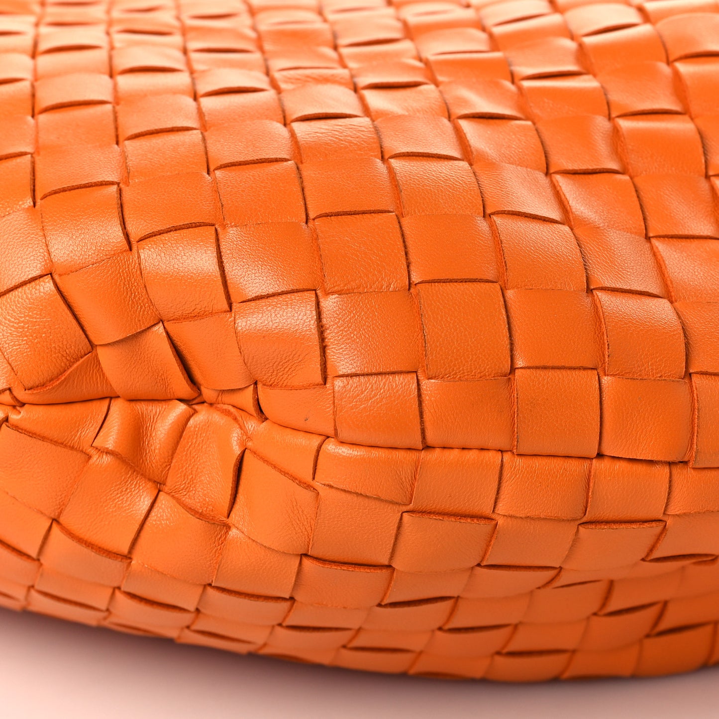 Nappa Intrecciato Small Jodie Twist Orange