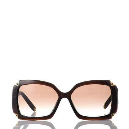 Louis Vuitton Hortensia Cat Eye Sunglasses Z0366W Brown Glitter 2 of 8