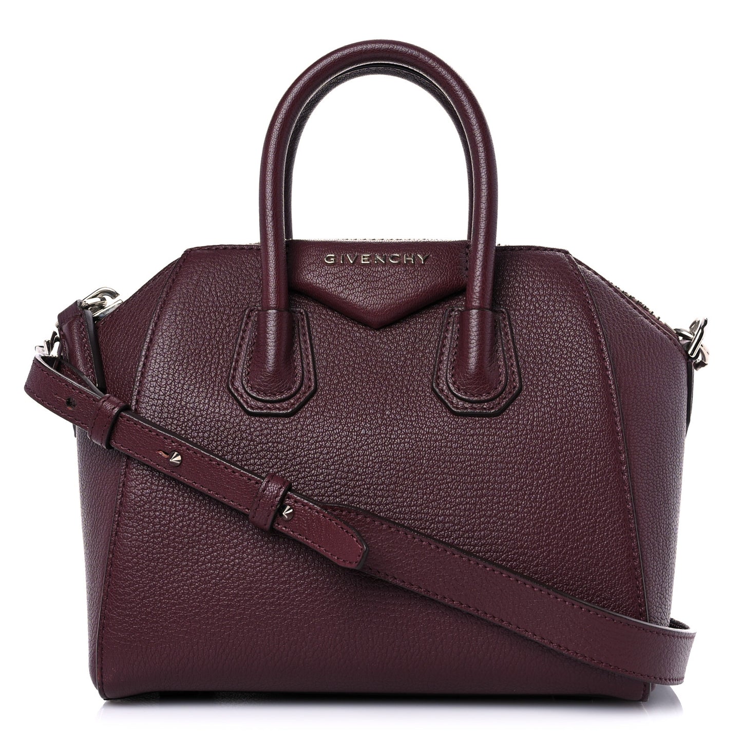 Sugar Goatskin Mini Antigona Oxblood