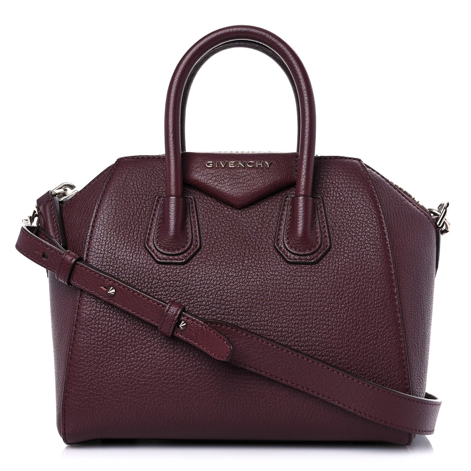 Givenchy Sugar Goatskin Mini Antigona Oxblood 1 of 12