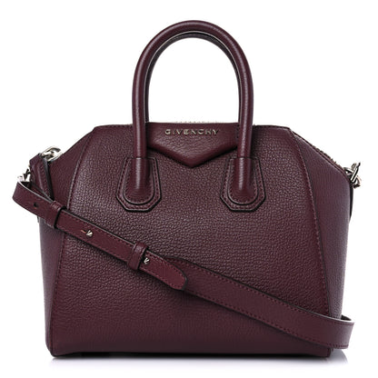 Givenchy Sugar Goatskin Mini Antigona Oxblood 1 of 12
