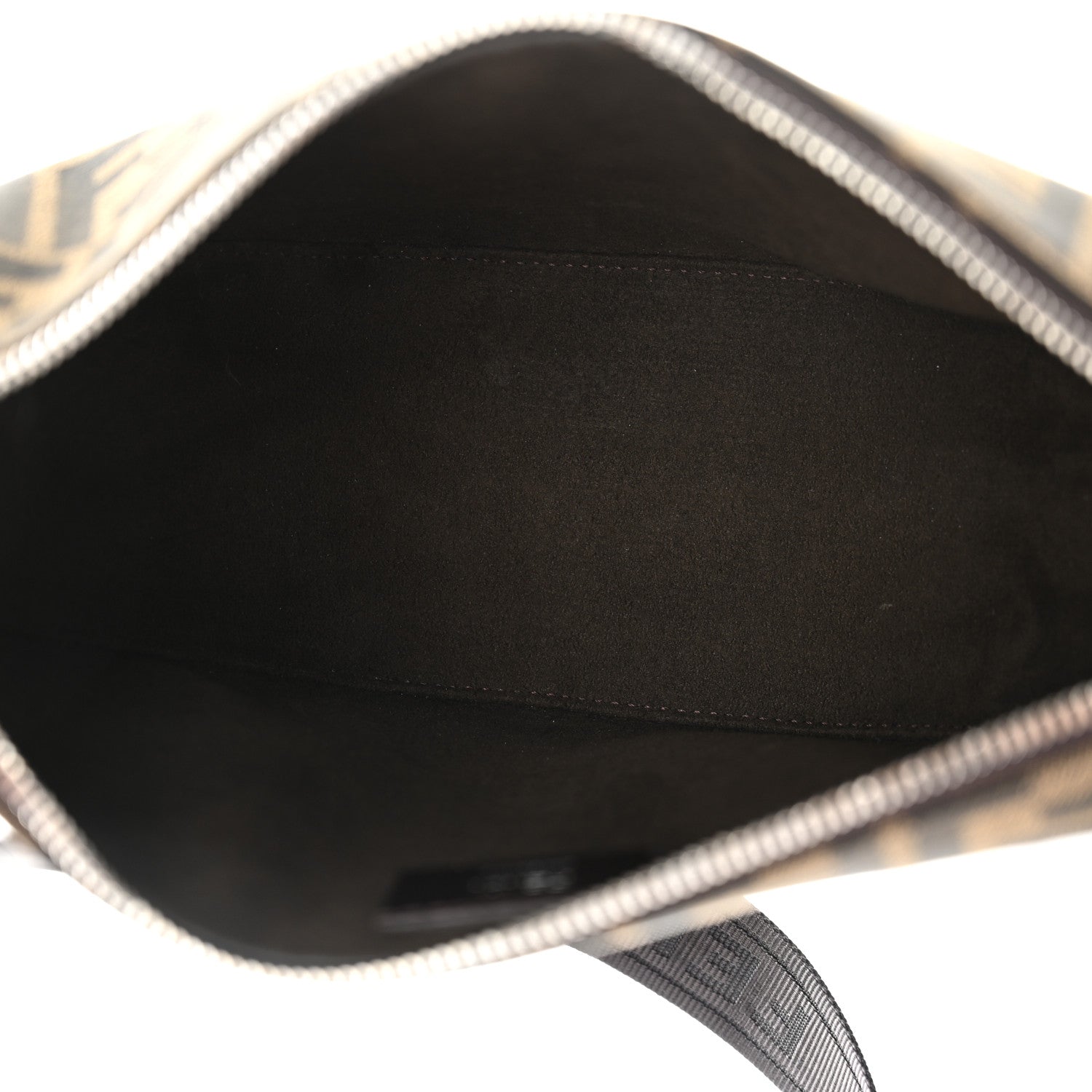 Fendi Fabric Jacquard FF Melon Bag Tobacco Black 5 of 10