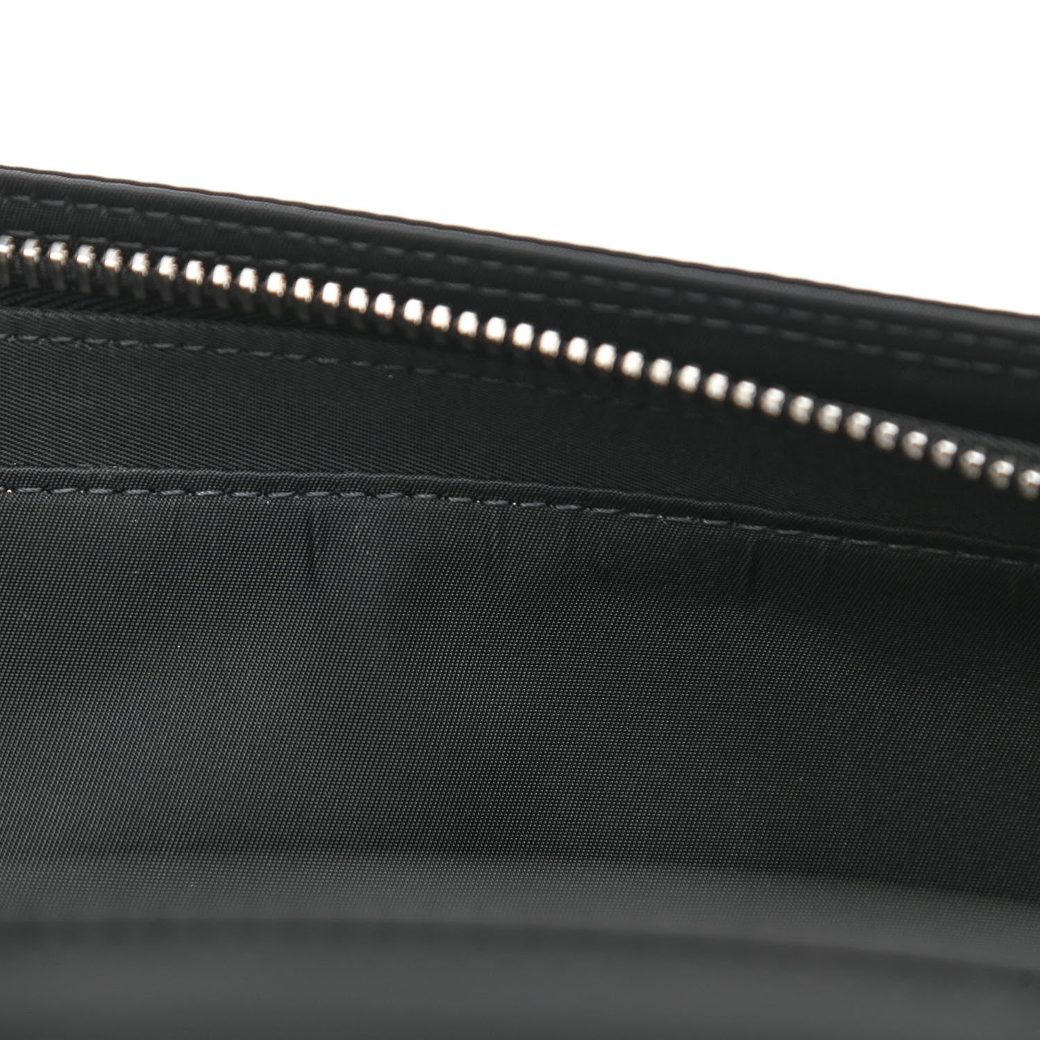 Fendi Nylon Vitello Cover Logo Embossed Medium Peekaboo I SEE U Satchel Black White 12 of 12
