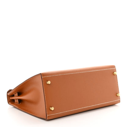 Hermes Epsom Kelly Sellier 28 Cognac 4 of 12