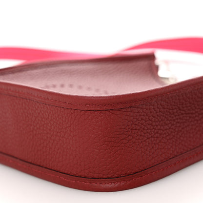 Hermes Taurillon Clemence Evelyne Sangle Cordage TPM Rouge H Orange Field Rose Tyrien 10 of 11