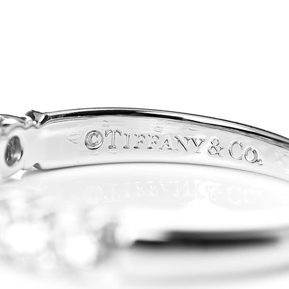 Tiffany Platinum Diamond 3mm Embrace Half Circle Band Ring 49 5 5 of 6