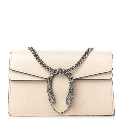 Gucci Dollar Calfskin Crystal Super Mini Dionysus Shoulder Bag Mystic White Black Diamond 1 of 9