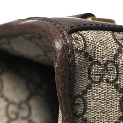 Gucci GG Supreme Monogram Textured Dollar Calfskin Web Ophidia Savoy Garment Bag Beige Ebony New Acero 12 of 12
