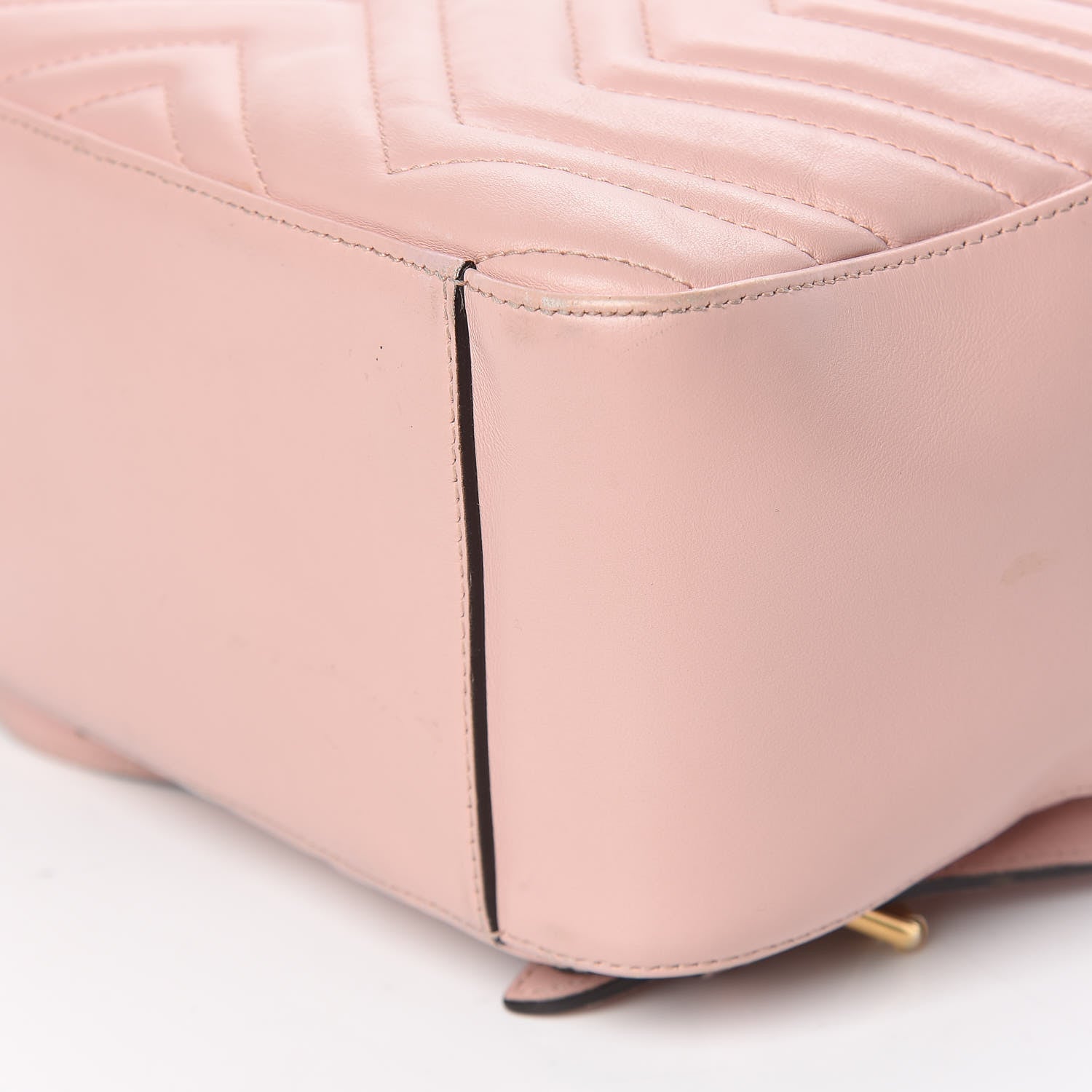 Gucci Calfskin Matelasse GG Marmont Dome Backpack Perfect Pink 12 of 18