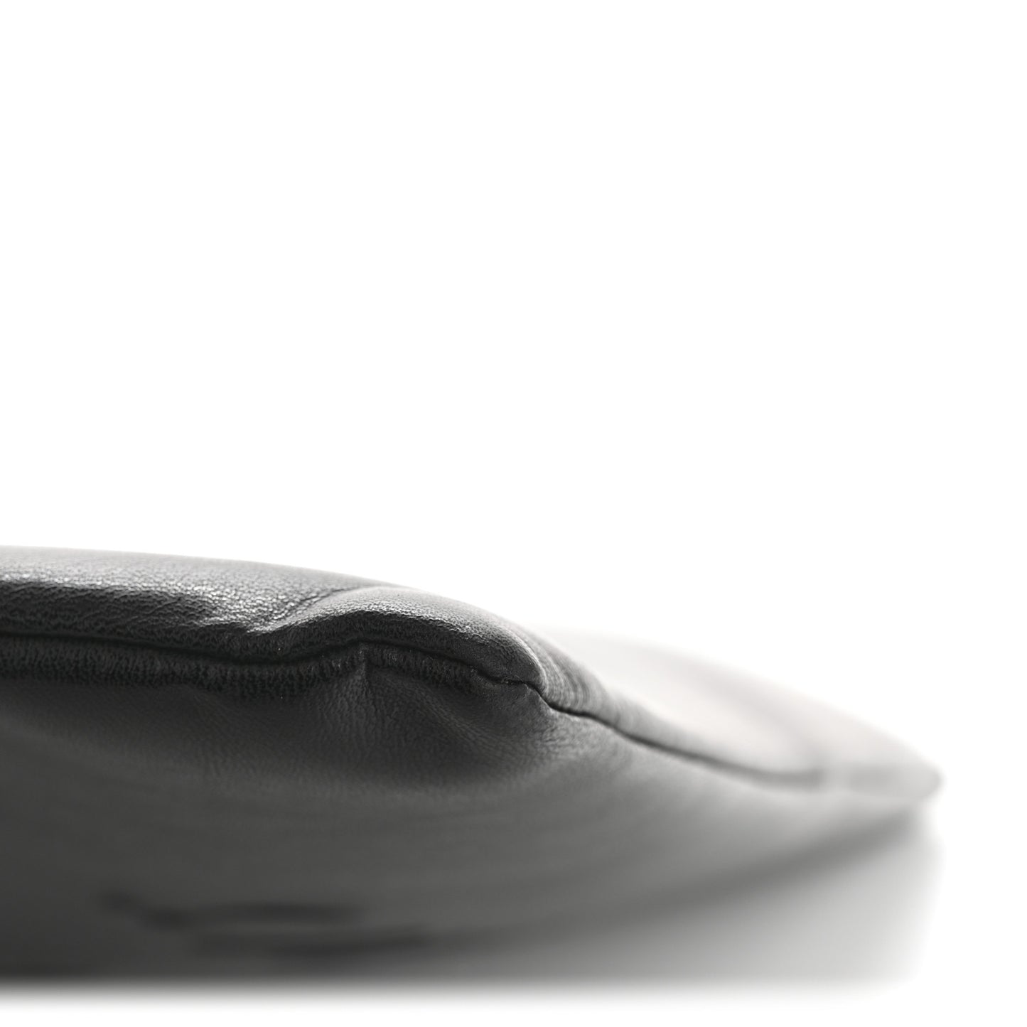 Calfskin Large Made In Clutch Pouch Black