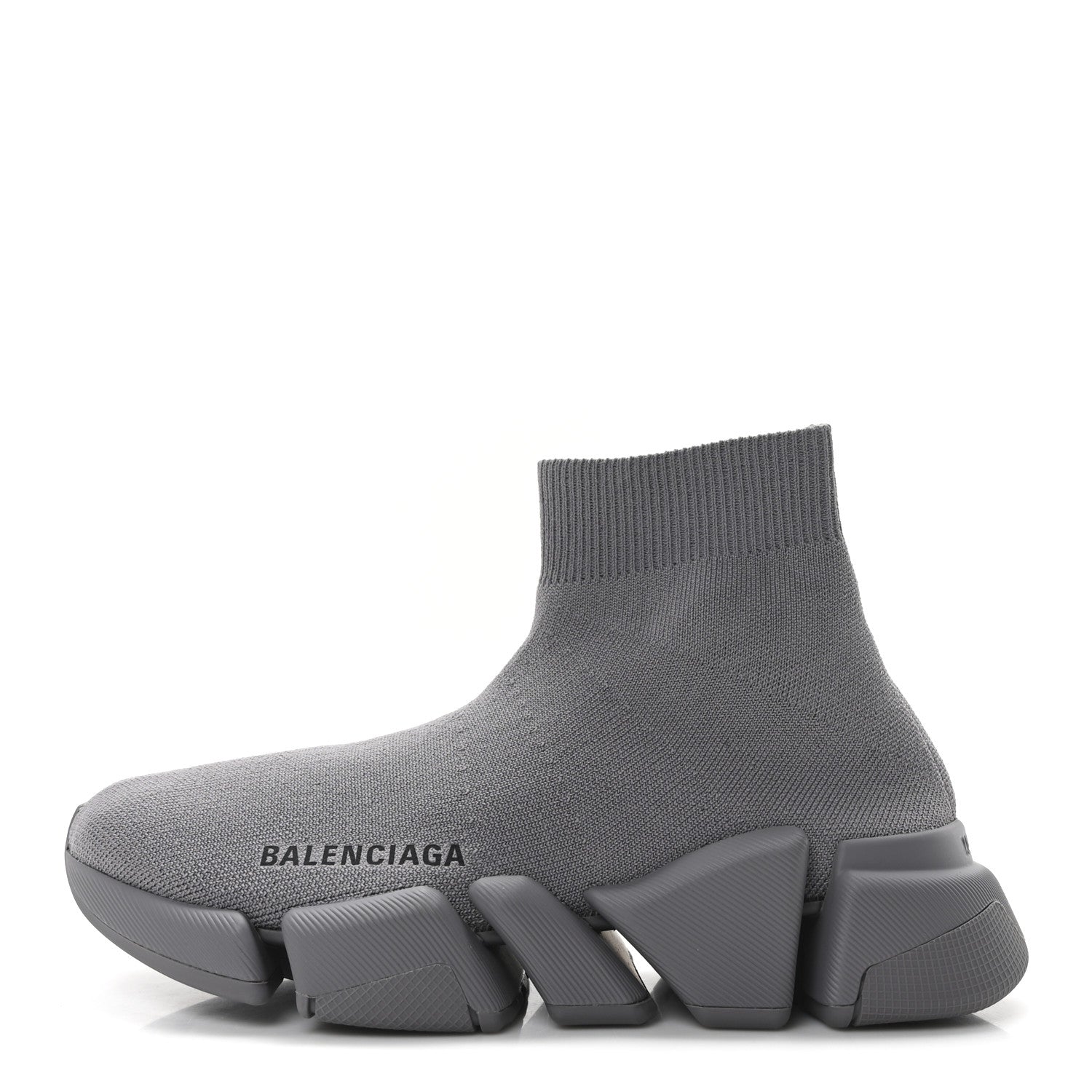 Balenciaga Technical 3D Recycled Knit Womens Speed 2.0 Sneakers 35 Monocolor Grey 1 of 10