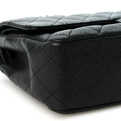 Chanel Caviar Quilted Medium Double Flap Black 9 of 10