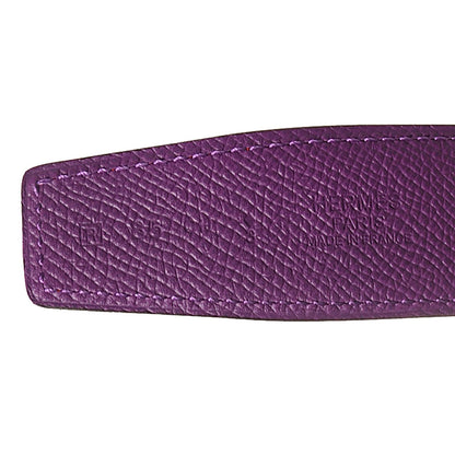 Hermes Epsom Swift 32mm H Belt 85 Anemone Capucine 4 of 8