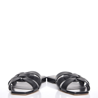 Saint Laurent Calfskin Nu Pied 05 Slide Sandals 38.5 Black 10 of 12
