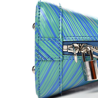 Louis Vuitton Epi Tropical Alma BB Blue Rose 6 of 10