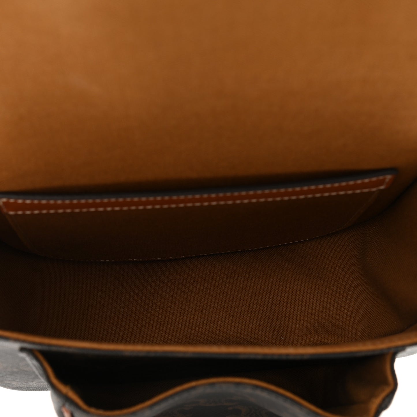 Triomphe Canvas Medium Folco Bag Tan