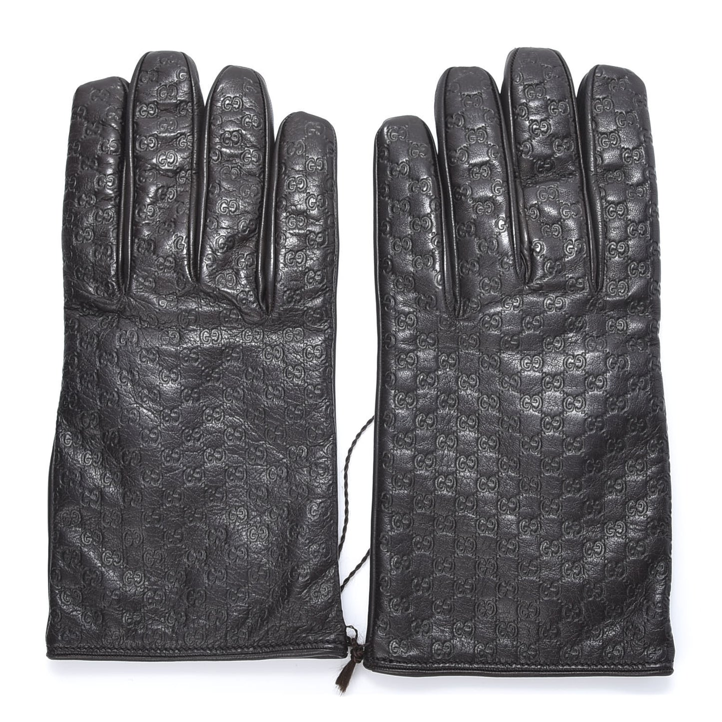 Nappa Microguccissima Gloves 10 Chocolate