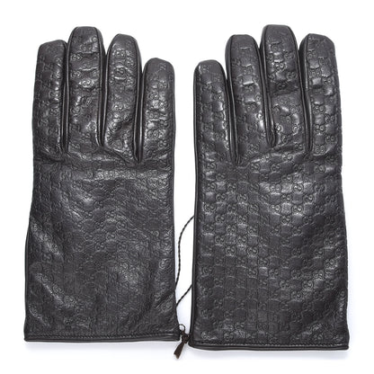 Gucci Nappa Microguccissima Gloves 10 Chocolate 1 of 6