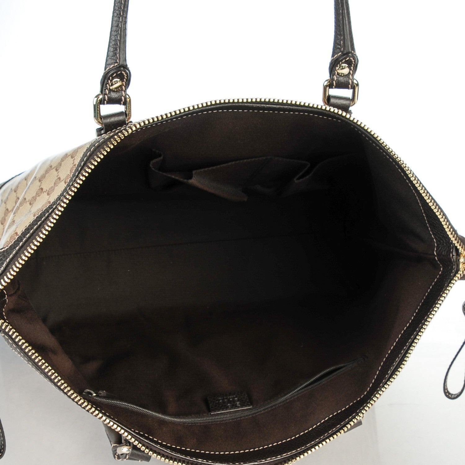 Gucci Crystal Monogram Calfskin Large Business Tote Brown 5 of 7