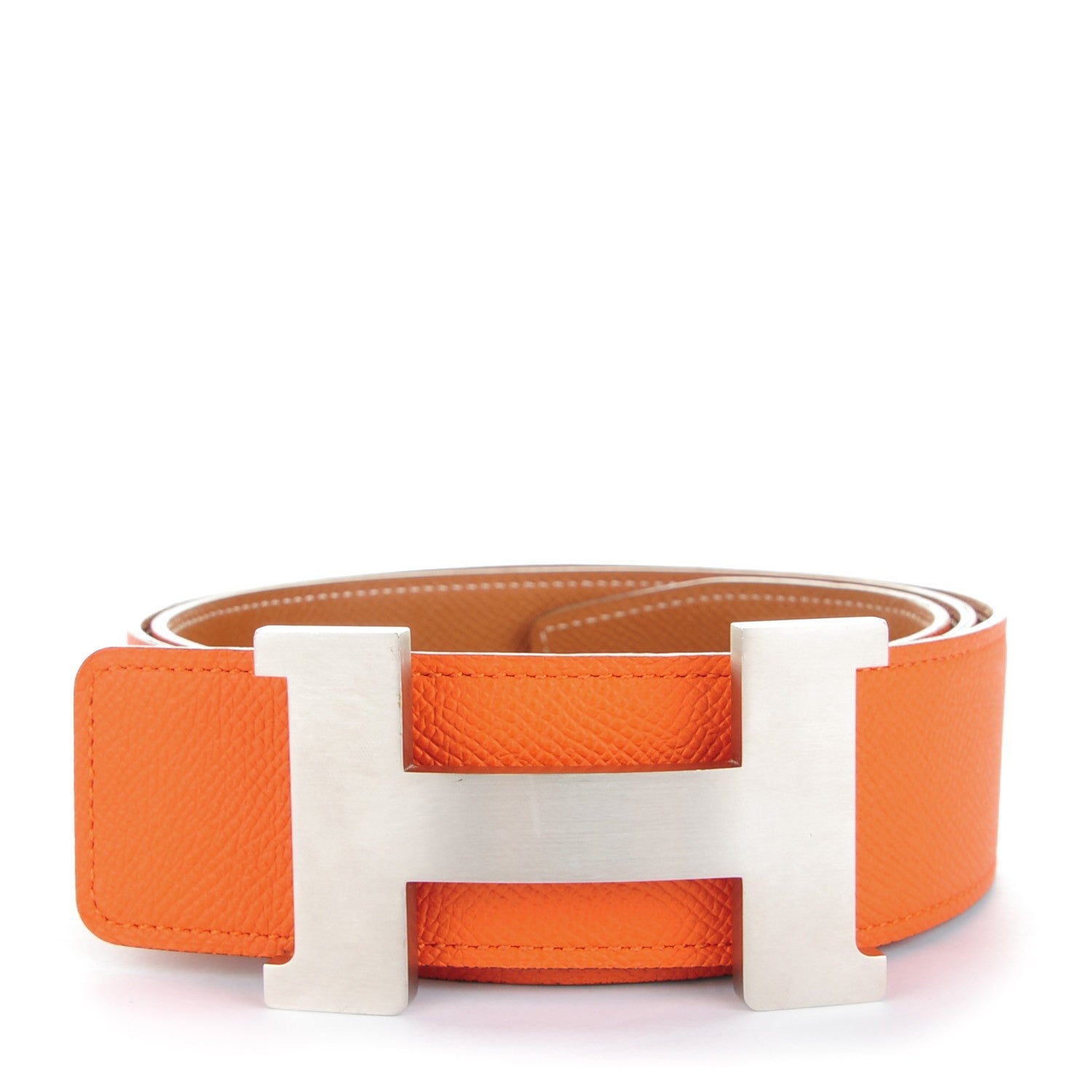 Hermes Epsom 42mm Constance2 H Belt 95 Orange Gold 1 of 6