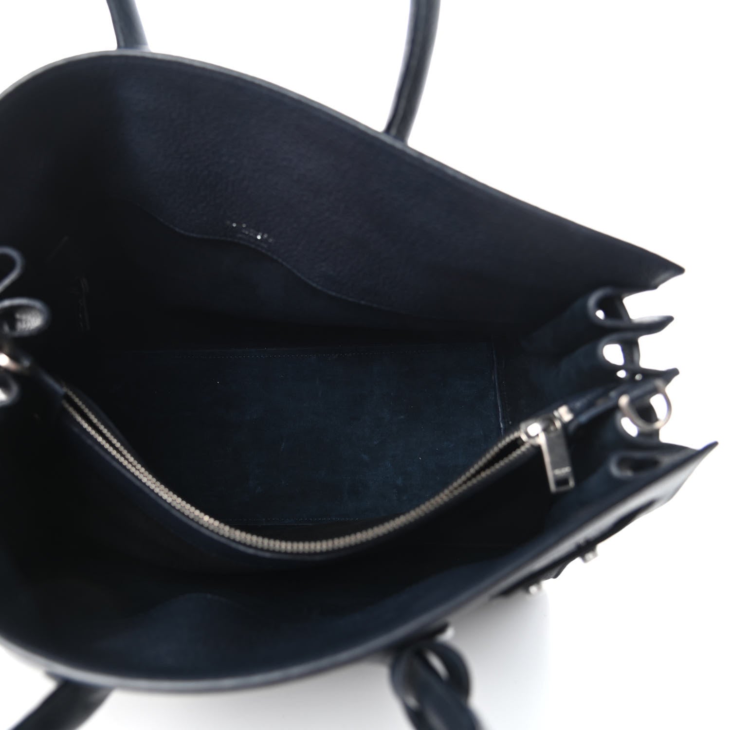 Saint Laurent Grained Calfskin Small Supple Sac De Jour Navy 5 of 9