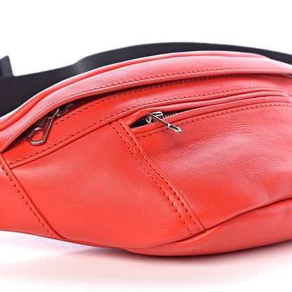 Balenciaga Calfskin Soft XS B Belt Bag Vivid Red 8 of 10