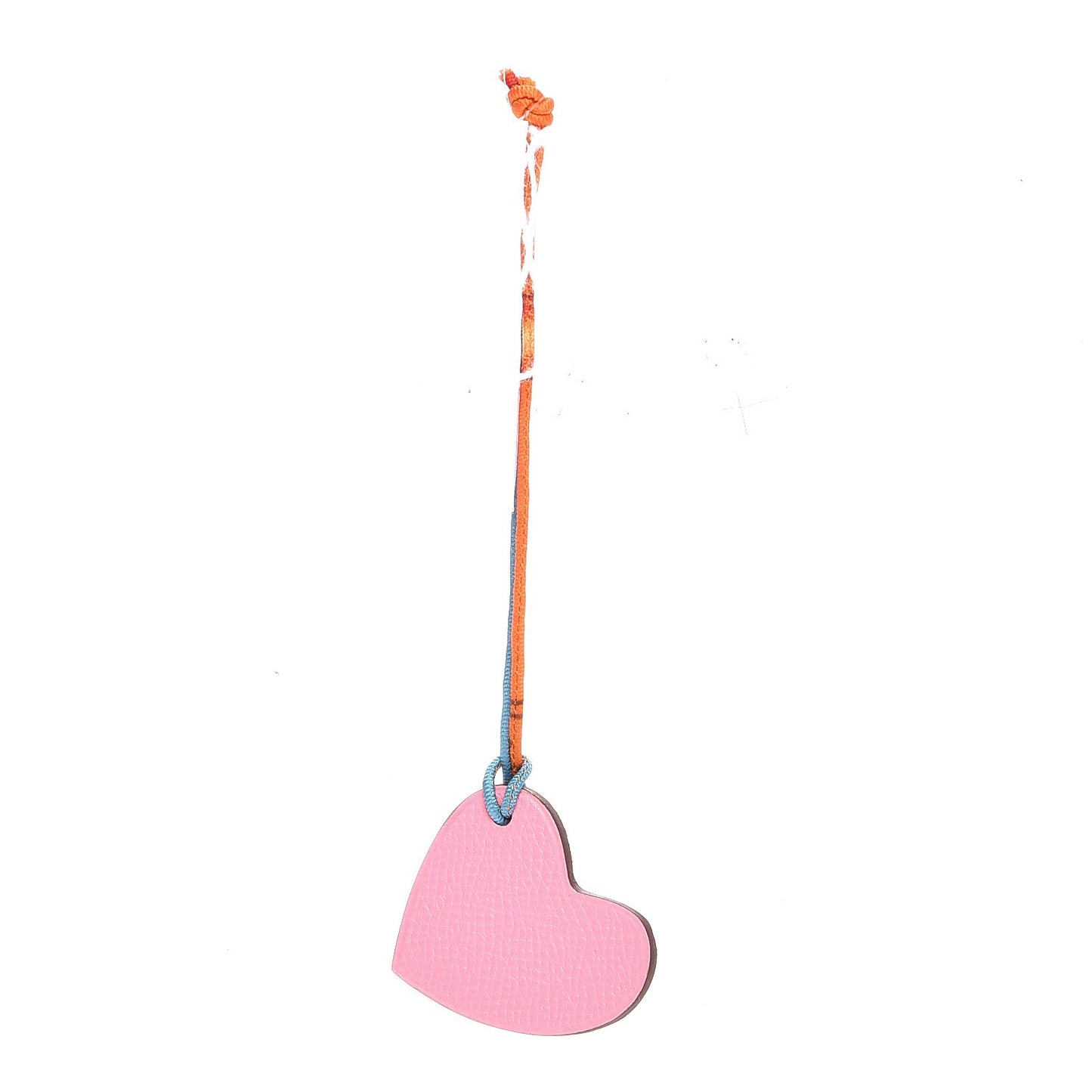 Togo Epsom Petit H Heart Bag Charm Soufre Pink