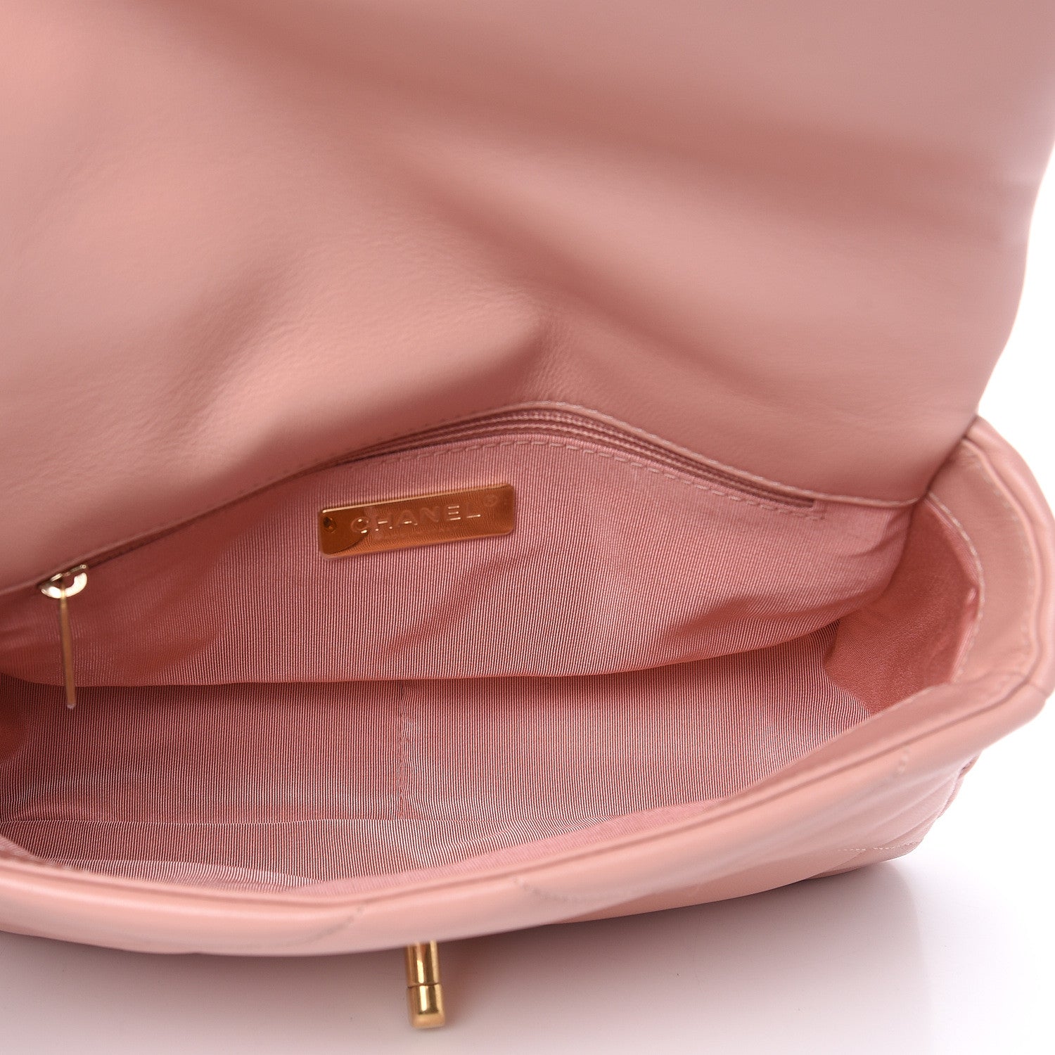 Chanel Goatskin Quilted Medium 19 Flap Light Pink 5 of 10