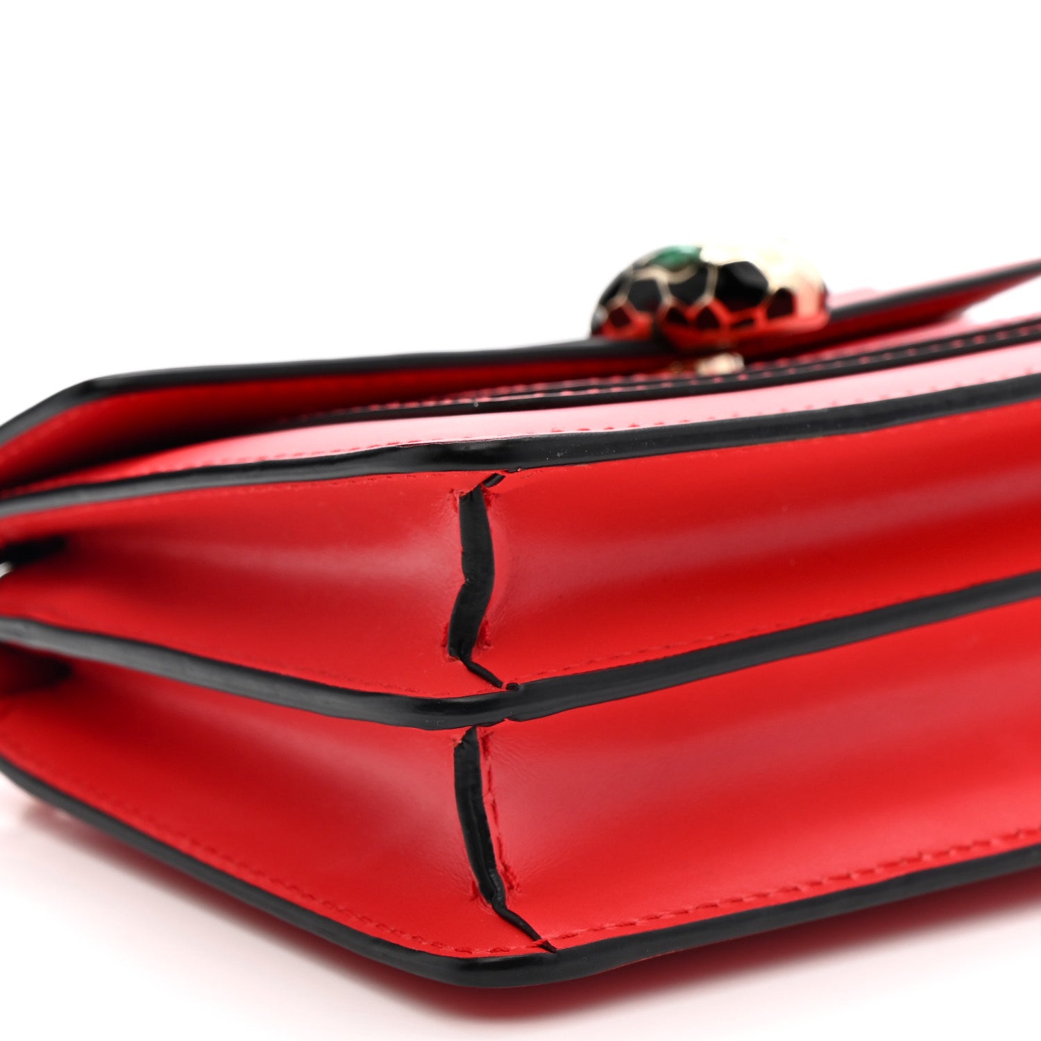 Bulgari Calfskin Serpenti Forever Crossbody Bag Red 8 of 12