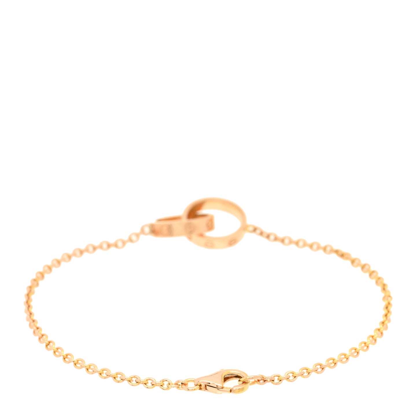18K Pink Gold Interlocking LOVE Bracelet