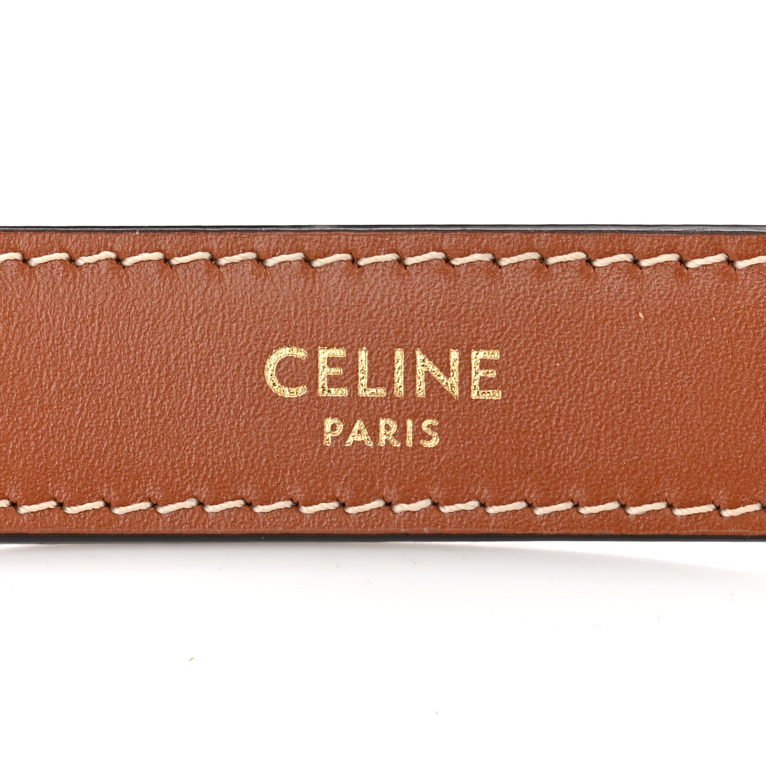 Celine Triomphe Canvas Calfskin Ava Shoulder Bag Tan 6 of 11