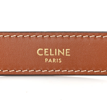 Celine Triomphe Canvas Calfskin Ava Shoulder Bag Tan 6 of 11