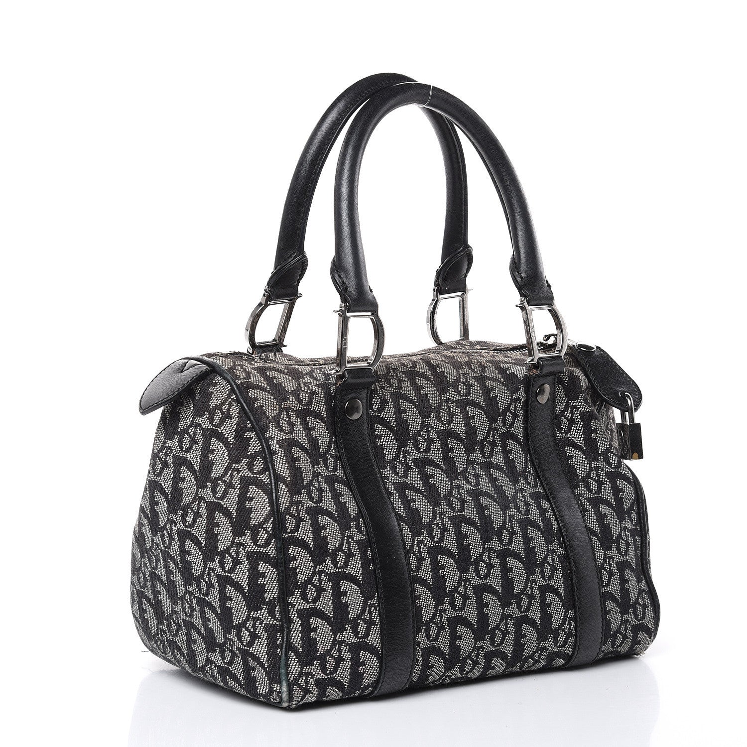 Christian Dior Monogram Boston Black 3 of 18