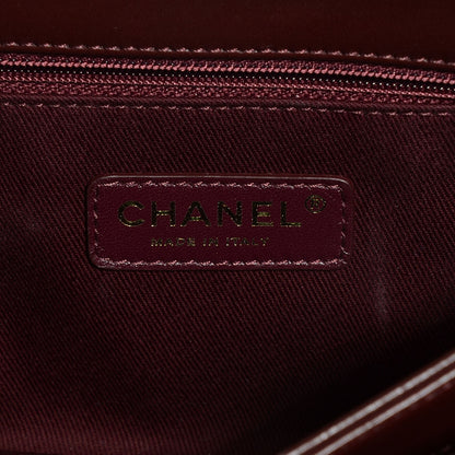 Chanel Calfskin Quilted Medium Soft Elegance Flap Burgundy 7 of 9