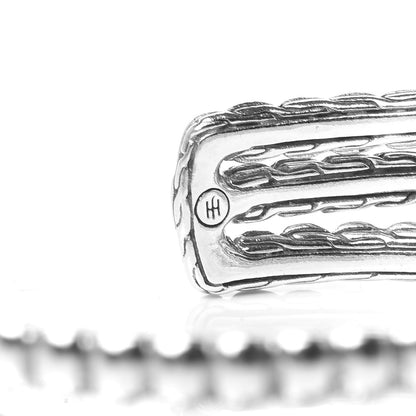 John Hardy Sterling Silver Bedeg Three Row Cuff 4 of 5