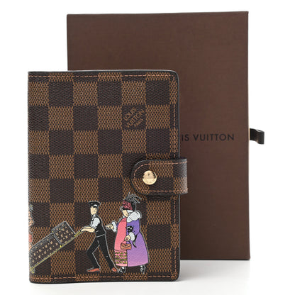 Louis Vuitton Damier Ebene Illustre Small Ring Agenda 7 of 7